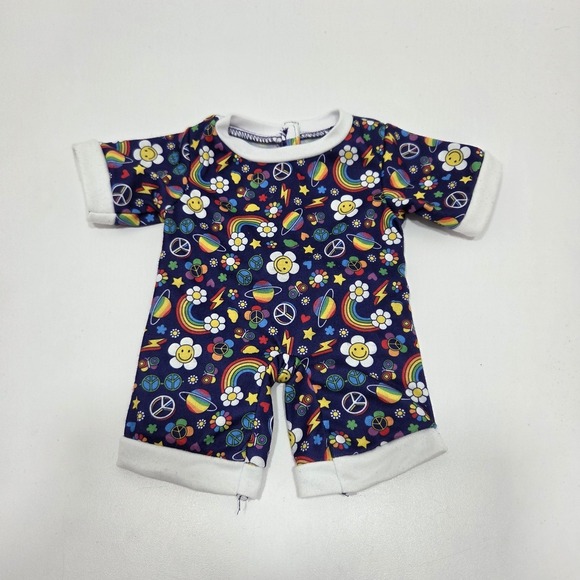 Build-A-Bear Workshop Other - BUILD A BEAR Plush Groovy Rainbow Sleeper 70s Theme Pajamas